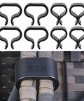 Non Slip Garden Furniture Clips For Rattan Chairs And Sectional Sofas High Heat Resistant Plastic Connectors Black 8 pieces
