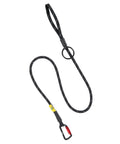 Arborist Rope Chainsaw Lanyard 55 Inch Length 7/16 Inch Rope Diameter Heavy Duty Black And Gray Locking Aluminum Carabiner Tool