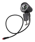 Heavy Duty E Bike Front Headlight 6-60V LED Spotlight With Black ABS Housing For Electric Scooters And Bikes Deliver Bright Long Range Beam You Need To Stay Safe Riding At Night. black ABS body with cable and bracket