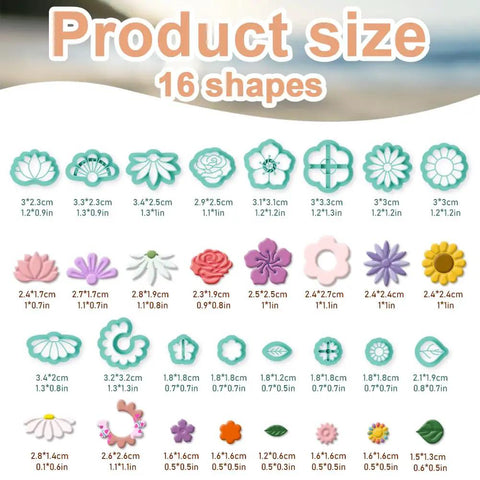 Hella Awesome Mini Flower Polymer Clay Cutters For Crafting Chic Daisy Rose Lotus Shapes With Top Shelf Hobby Molds perfect for quick weekend jewelry making in various sizes.