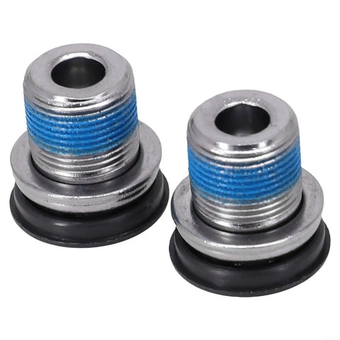2 Pack Heavy Duty Steel M15 Crank Arm Bolts Perfect For ISIS Axle Systems And Es25 Center Shafts On Ebikes Give Your, silver threaded bolts with seal caps