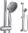 Chrome Eco-Performance Detachable Handheld Showerhead With 69 Inch Hose And 24 Inch Slide Bar, Adjustable Height