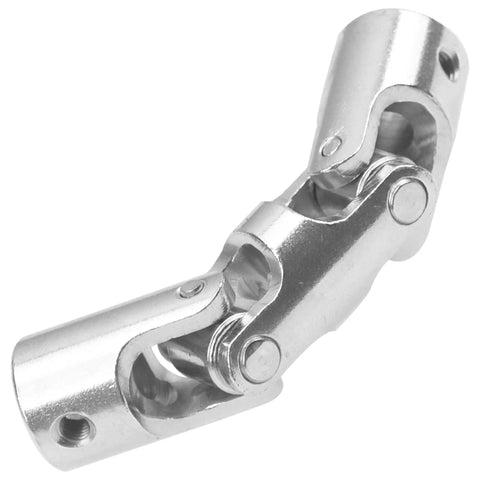 Two Pack Universal Joint Couplings for RC Boats and Cars Beefy 3 Section U Joint Shaft Coupler, durable metal, side view