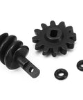 Overdrive Helical Gear Set 2-12T For 1/24 Axial SCX24 Crawler Upgrades With Steel Worm Gears shown in detail