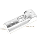 Six Pack Carbon Steel Fence Rail T Clamps End Rail Connectors No Weld Design For Quick Install product close-up view