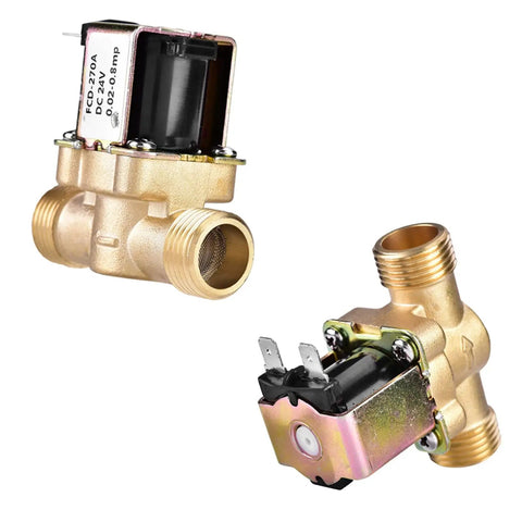 Solid Brass 24 Volt Dc Solenoid Valve For Predictable Water Pressure Setup That Absorbs Pressure Spikes Like A Boss In A Standard 1/2 Inch Port For Easy Hook Ups And Reliable Performance