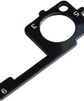 4 In 1 Truck Pre Trip Inspection Tool with Brake Gauge, black metal, numeric markings for precise safety checks before hauls.