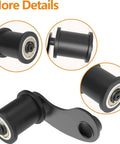 Heavy Duty Metal Chain Tensioner Spring Kit With 1-75 Inch Roller For Coleman Powersports CT200U EX And EXR ATVs To Stop Chains From Loosening And Keep Things Tight, black metal roller
