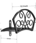 Go-To Garden Hose Holder Wall Mount Rack Holds 125 Feet Of Five Eighth Inch Hose Durable Gauge Steel With Weather Resistant Powder Coat Finish