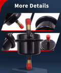 Close-up of Automatic Transmission Filter Kit ATF Fluid Oil Filter for Honda Accord Civic Pilot, black and red details.