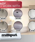 Superfine White Epoxy Putty Kit For Quick DIY Fixes No Fuss, before and after image of ceramic and porcelain repairs