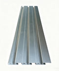 Double Sided Aluminum Slatwall Panel 24 Inch Long 5 Inch Wide Merchandising Slatwall Panel For Retail Displays Durable Heavy Duty Construction Ideal Store Fixture