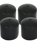 Set of 4 rubber 1.98 Inch Wheel Hub Dust Cap Covers for trailers, protects bearings from dirt, water, corrosion, easy install.