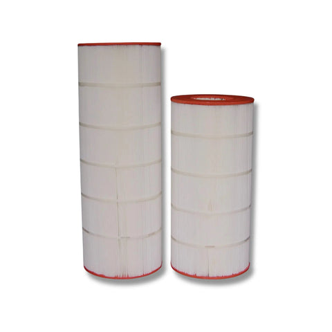 Pleat Filter Cartridge Media PF27000 Series For 200 Sq Ft Pool Filtration, High Flow Up To 150 GPM, Deep Clean Replacement Filter Media For Residential And Public Pools, Great For DIY Pool Pros. two pleated pool filter cartridges