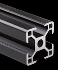 3030 Aluminum Extrusion Profile Black Anodized 2000mm Linear Rail European Standard For 3D Printer And CNC DIY, 4 Piece Set, 1.8mm Thick, Beefy Aluminum Frame For Strong Builds And Easy Assembly. 3030 black anodized aluminum extrusion profile cross-section