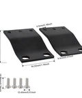 1U Rack Adapter Bracket Converts 23 Inch Rack To 19 Inch Mounting For Servers And Network Gear shown with screws and dimensions