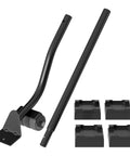 IURRDOP 24-inch black alloy steel furniture lifter with four height blocks