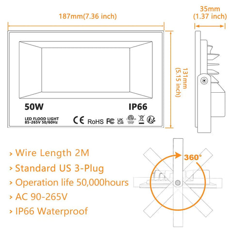 Big Time 50W RGBW LED Flood Light 2 Pack Includes Smooth Dimming Plus Handheld Remote Control 120 Vivid Shades Warm White Adjustable Timer Easy Setup For Yard Patio Weekend Vibe