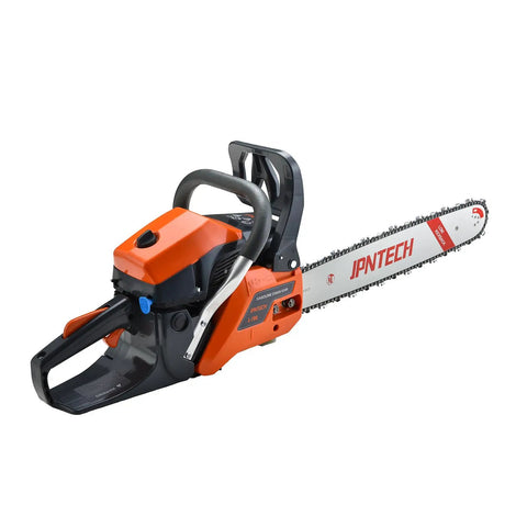 Beast 60cc Gas Chainsaw With 20 Inch Bar For Firewood Cutting And Tree Felling Pro Grade Handheld Two Cycle Petrol Saw For Farm And Garden Use Three Point Five Horsepower Engine Delivers Eight Thousand Five Hundred RPM