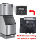 The Real Deal Touch Pad Lcd Housing Assy Compatible With Manitowoc Ice Machines Replaces 000007926 Man7926 shown with ice machine.