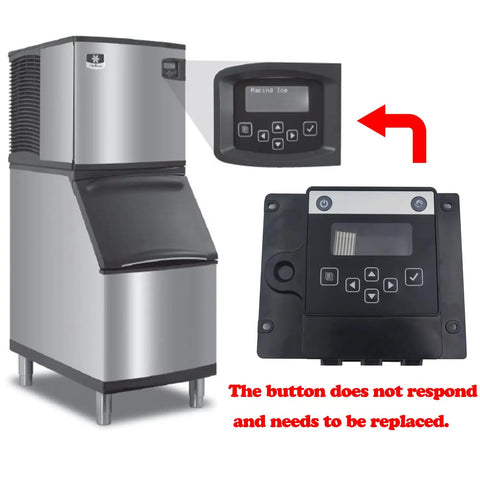 The Real Deal Touch Pad Lcd Housing Assy Compatible With Manitowoc Ice Machines Replaces 000007926 Man7926 shown with ice machine.