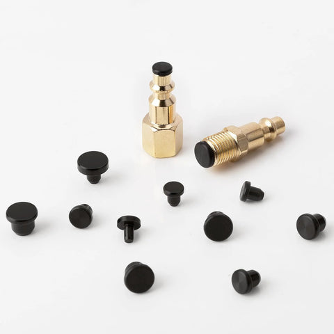 90 Pcs Silicone Rubber Hole Plugs Set In Assorted Sizes From 4mm To 9.5mm, Durable Waterproof Silicone Stopper Plugs With Brass Fittings