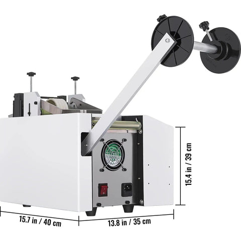 YS 100 Auto Heat Shrink Tube Cold Cutting Machine With 350W Power and Precise Microcomputer Control for PVC tape belting.