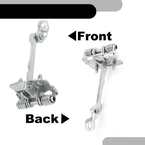 Front and back view of Door Check Strap Replacement for MK1 X56 Grandtour K56 1993-2001 Front Door Hinges, Part 7700424784