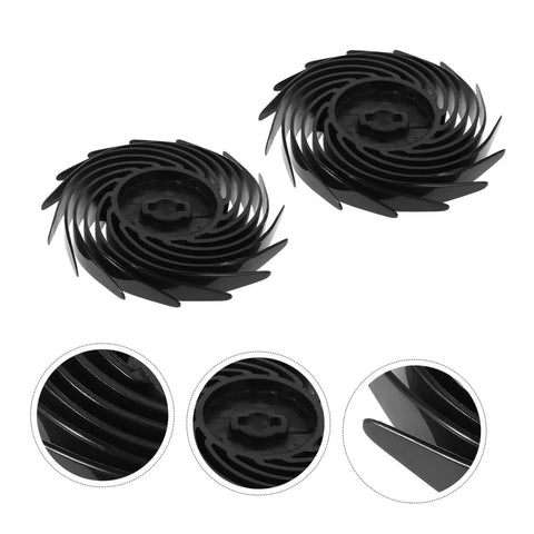 Two Pack Cash Counter Wheel Accessories For Fast, Smooth Money Handling At Banks And Supermarkets, black plastic gears