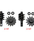 Helical Differential Gear Set For Isokinetic 3 Section CVD Front Axle 2 To 12T Fits SCX24 Crawlers CNC Machined components display
