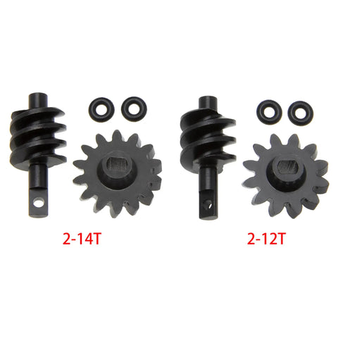 Helical Differential Gear Set For Isokinetic 3 Section CVD Front Axle 2 To 12T Fits SCX24 Crawlers CNC Machined components display