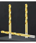 Get The Job Done With These 5Pc Cobalt Hss Drill Bits For Stainless Steel And Tough Alloys Featuring A Hot Split Tip For Precision Work Without Walking Or Breaking. 5-piece gold HSS cobalt drill bits set