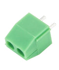 Green 40 Piece 2 Pin Screw Terminal Block Connectors Plug And Play 3.5mm Pitch For Arduino Projects, shown close-up