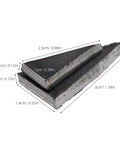 40 Piece Iron Triangle Hammer Wedges For Axe Handle Reinforcement Non Slip Grip And Hardened Durability For Heavy Duty Construction And Felling Tasks Keeps Wooden Handles Tight And Secure, close-up 3cm iron wedge with size markings