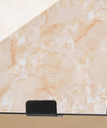Heavy Duty Black Stainless Steel Tile Display Hangers securing a marble tile corner, ideal for wall mount hooks.