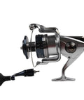 Side view of Saltwater Spinning Fishing Reel For Big Game From 5000XG To 20000PG With Metal Body And Rugged Beast Of A Build