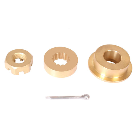 Outboard Propeller Hardware Kit For 8HP To 15HP Engines With Thrust Bushing, Spacer, Prop Nut And Cotter Pin Fits Evinrude Johnson OMC BRP Models
