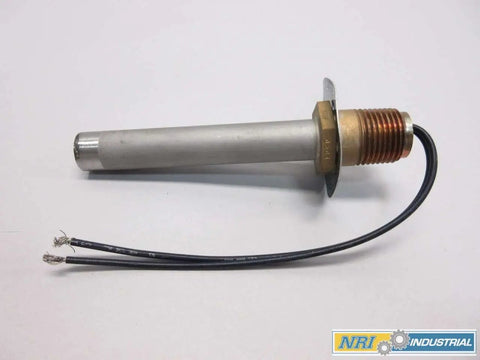Detect-A-Fire 190F Vertical Fire Detection Head Automatic Heat Activating Sprinkler Unit For Heavy-Duty Commercial Use Swap In Part 12-E27120-000-04 And D554844 showing stainless steel body and wiring.