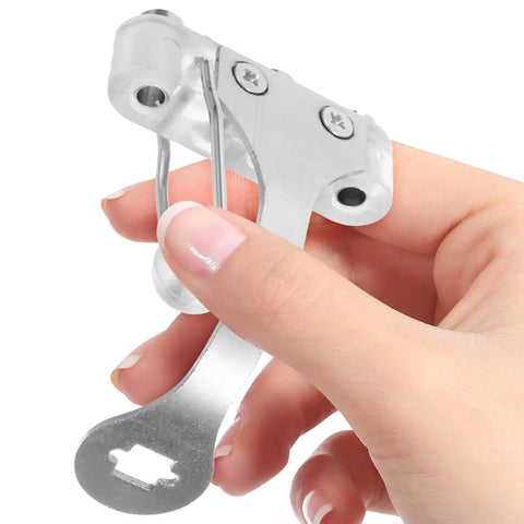 Hand holding Pro Grade Stainless Steel Epee Socket Replacement For Fencing Training And Competition Heavy Duty Socket Bracket