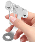 Hand holding Replacement Epee Socket Bracket For Fencing Training And Repair, Portable Lightweight Epee Head Support, Durable Stainless Steel Gear