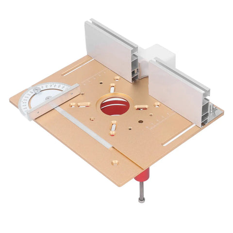 Rock Solid Aluminum Router Lift For Woodworking And Electric Trim Tools With Precise Height Dial, sturdy aluminum platform.
