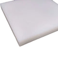 Pro-Grade Heavy-Duty UHMW-PE Plastic Sheet Plate Natural White 10mm Thick 3.937 By 3.937 Inches Durable for Industrial Projects