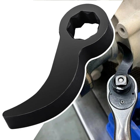 Pry Bar Wrench Adapter For 1/2 Inch Drive - Crowbar Adapter Head Fits 1/2 Inch Ratchets, shown with 1045 carbon steel construction.