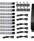 12V Hardwire Kitchen Light Kit With Dimmable LED System 4000K Pure White Under Cabinet Lighting 40W Transformer Easy Install