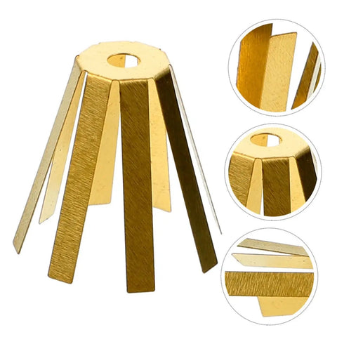 Straight Up Solid Universal Brass Golf Shaft Shim Set Five Piece Kit with angled brass shim for precise club fitting.