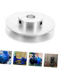 Heavy Duty Aluminum V Belt Pulley With V Groove Web Sheave for motor drive replacement, open web design, durable construction.