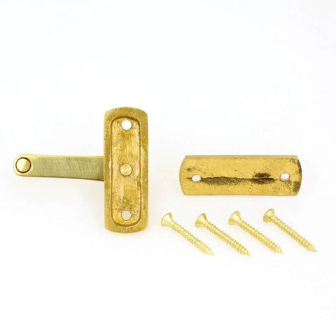 Heavy Duty Solid Brass Cabinet Door Latch Kit With Easy Install Mounting Hardware For Indoor Door Lock And Furniture Hardware That Keeps Doors Snug Secure Daily