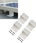 Z Bracket Solar Panel Mounting Kit For RV And Boat Roofs Off Grid Ready With Nuts And Bolts 4 Mounts Heavy Duty 50kg 110lb Load