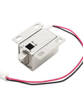 Real Badass 12V DC Electromagnetic Lock Catch Strike Plate with wires for securing gates and doors.