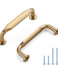 20 Pack 3 Inch Champagne Bronze Cabinet Handles Solid Zinc Alloy Pulls For Kitchen And Bathroom Dresser And Closet Cabinets Hardware